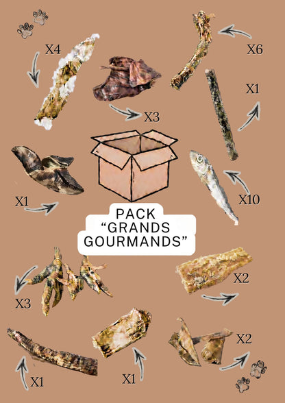 Pack ''GRANDS GOURMANDS" Chiens adultes