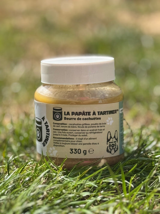 La Papâte à Tartiner® – Beurre de Cacahuète Enrichi au Bois de Cerf & Levure de Bière