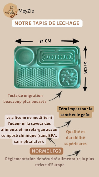 Tapis de léchage pour chiens ( 🎁Ebook de recettes offert )